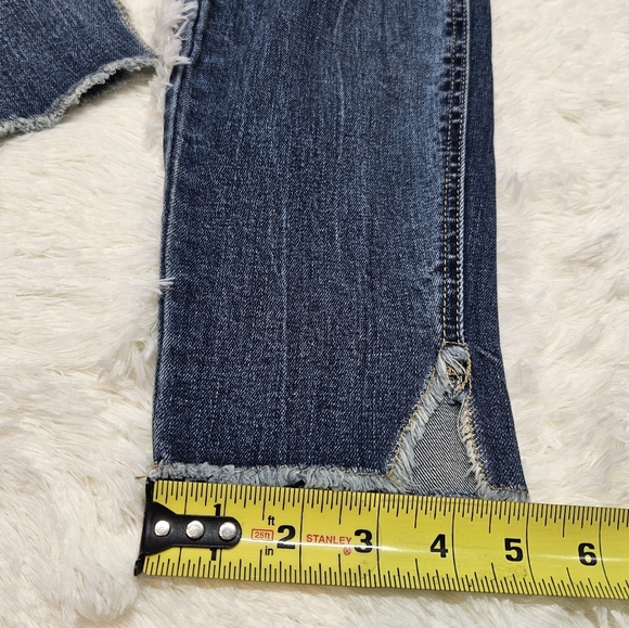 Seven7 Size 10 High Rise Ankle Legging Distressed Cuff Jeans - Picture 11 of 11